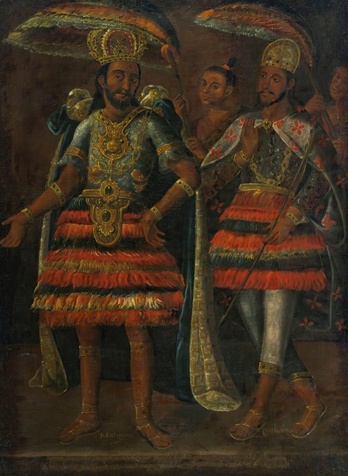 Portrait Of Moctezuma Y Cuahutemoc