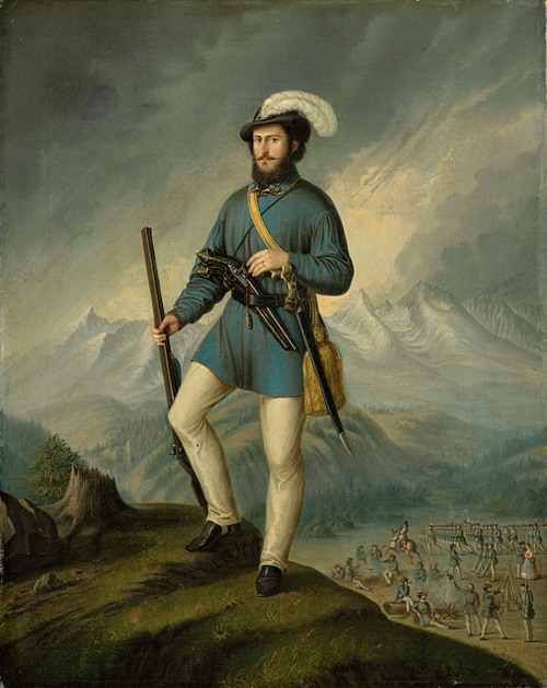 Portrait of Ján Francisci as Captain of the Slovak Volunteers (1849-1850)