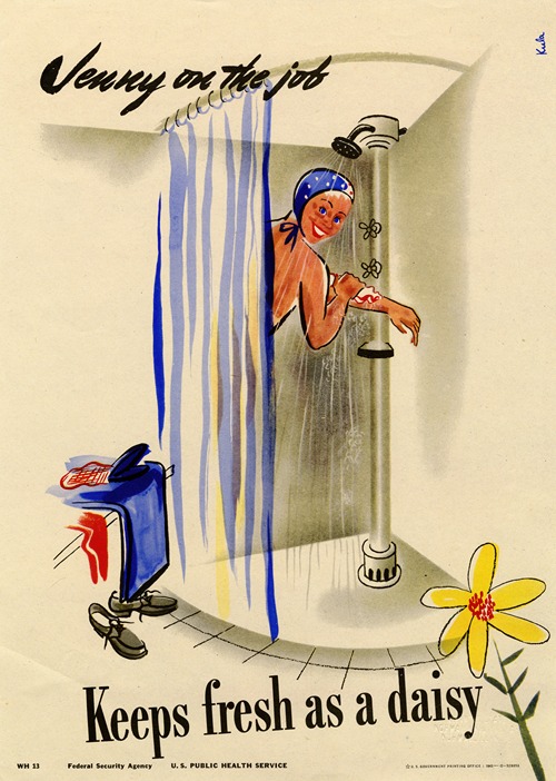Jenny on the job keeps fresh as a daisy