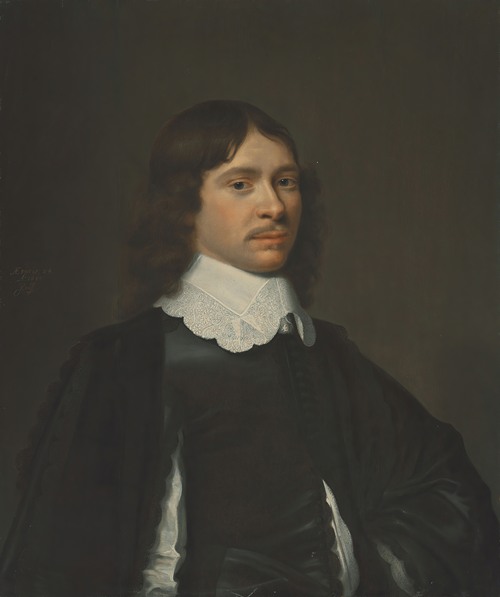 Portrait of a Man, thought to be Salomon van Schoonhoven (1617-1653 ...