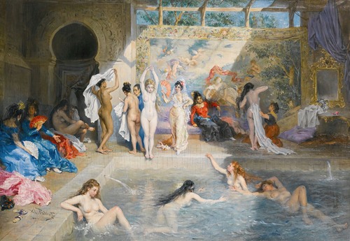 In the baths