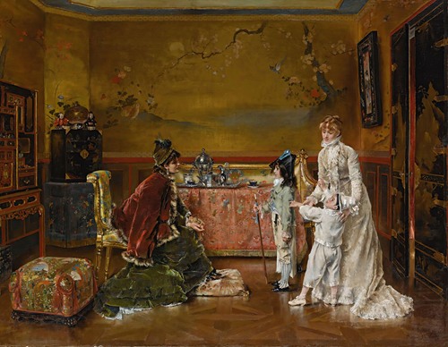 Ready for the fancy dress ball (1879)
