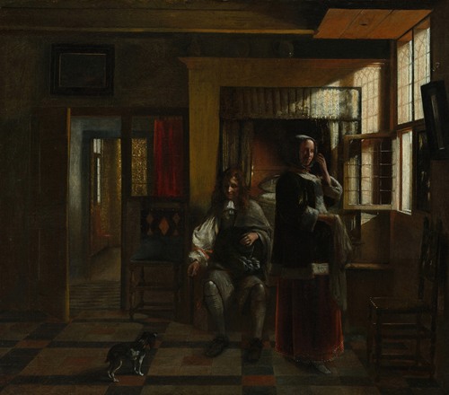 Interior with a Young Couple