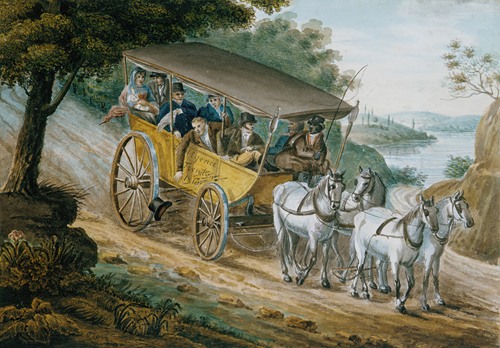 Travel by Stagecoach Near Trenton, New Jersey (1811-ca. 1813)