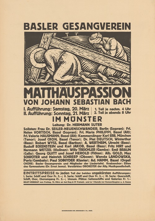 Basler Gesangverein – Matthäuspassion – von Johann Sebastian Bach