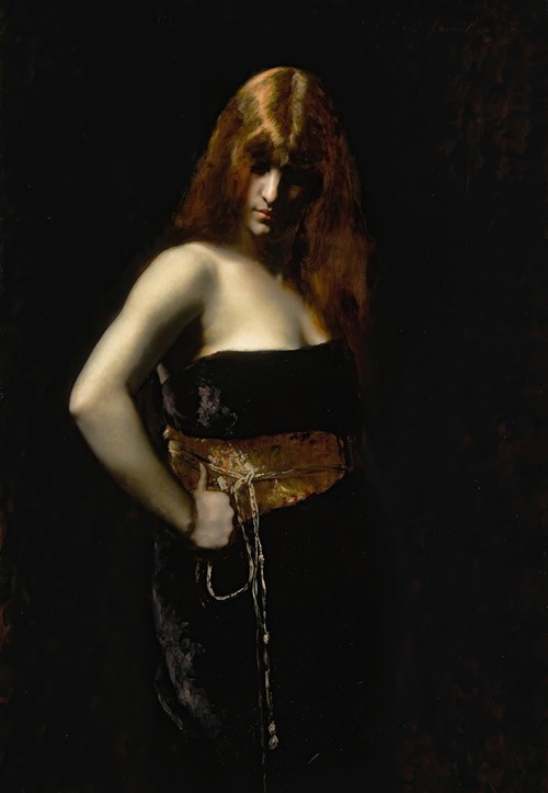 Portrait Of A Woman With Red Hair