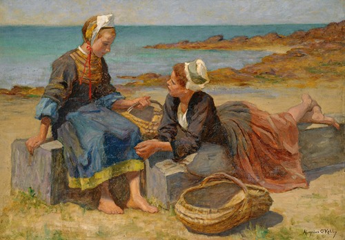 Breton Girls On a Beach