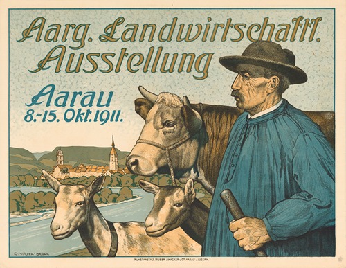 Aarg. Landwirtschaftl. Austellung – Aarau Depicted place Aarau