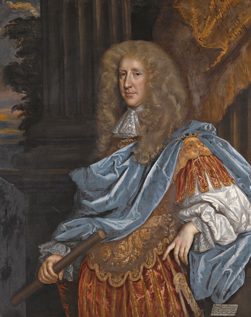 Portrait of Robert Bruce, 1st Earl of Ailesbury And 2nd Earl of Elgin (1626-1685) Wearing Roman Armour