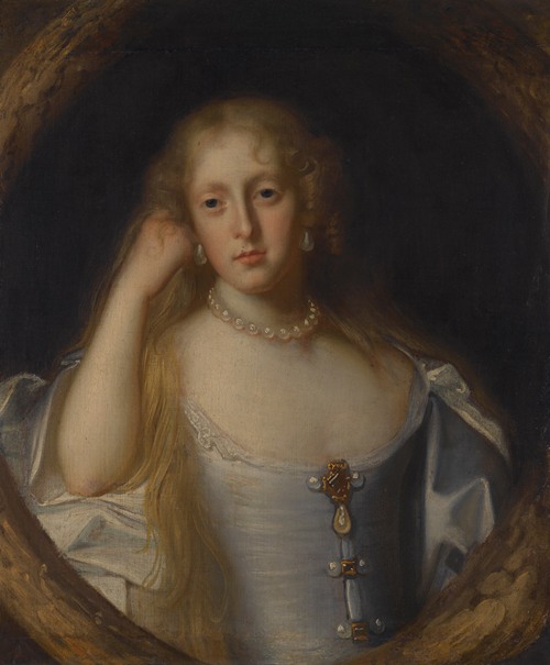 John Michael Wright  A posthumous portrait of Elizabeth, Countess