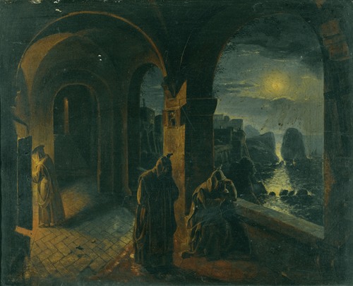 Cloister In The Moonlight