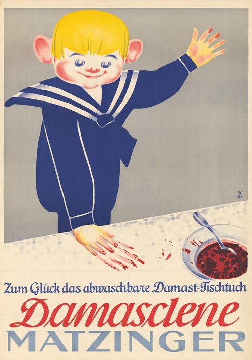 Zum Glück das abwaschbare Damast-Tischtuch – Damaslene Matzinger