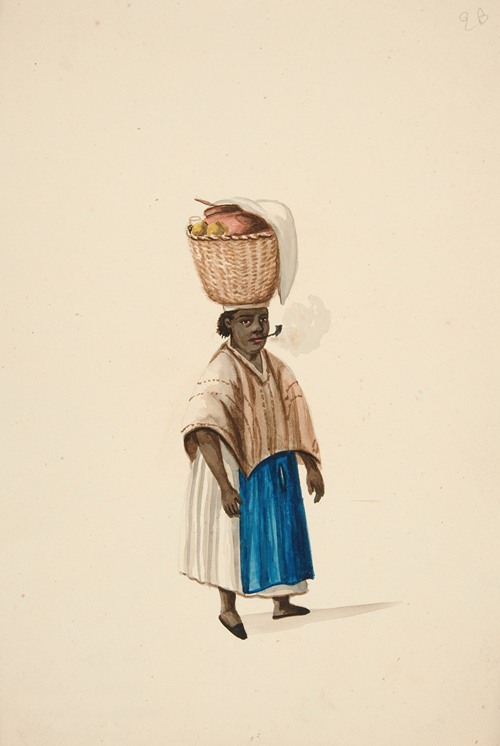 Woman with Basket on her Head (ca. 1850)
