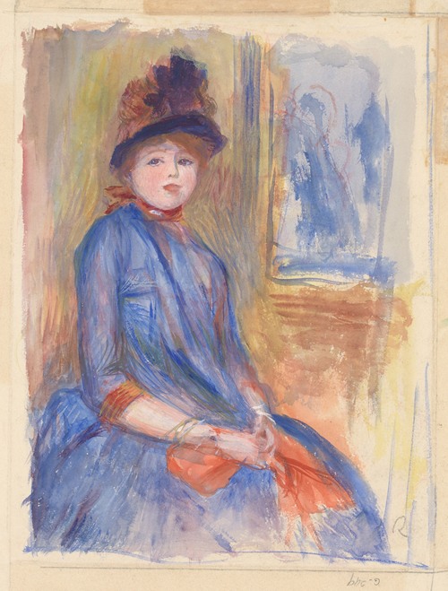 Young Girl in a Blue Dress (ca. 1890)