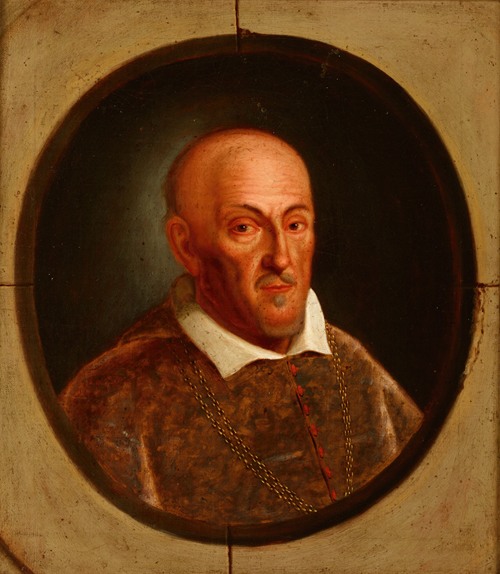 Portrait of Paweł Piasecki (1579 -1649) Janina Coat of Arts, Bishop of Kamyaniets and Przemyśl
