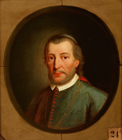 Portrait of Piotr Tomicki (1464-1535) Łodzia Coat of Arms, Bishop of Krakow, Deputy Chancellor of the Crown