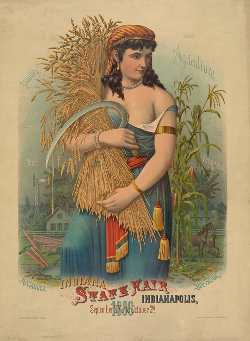 Indiana State Fair Indianapolis September 27th to October 2d 1886