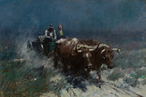 Prairie Homesteaders Coming Home (1909)