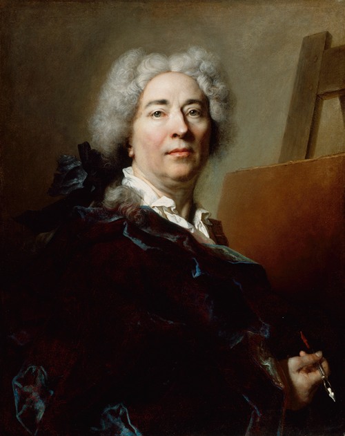 Portrait of The Baronne De Besenval by Nicolas de Largillière - Artvee