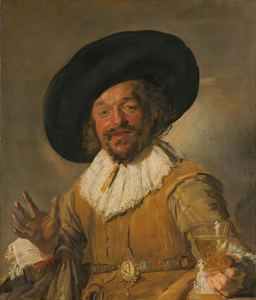 A Militiaman Holding a Berkemeyer, Known as the ‘Merry Drinker’