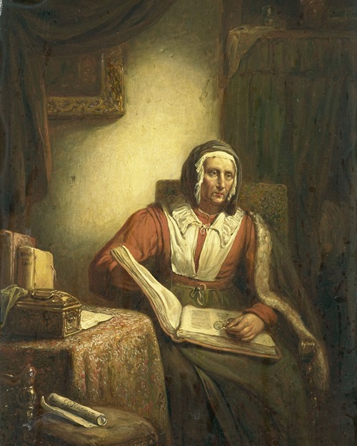 Old Woman Reading (1834)