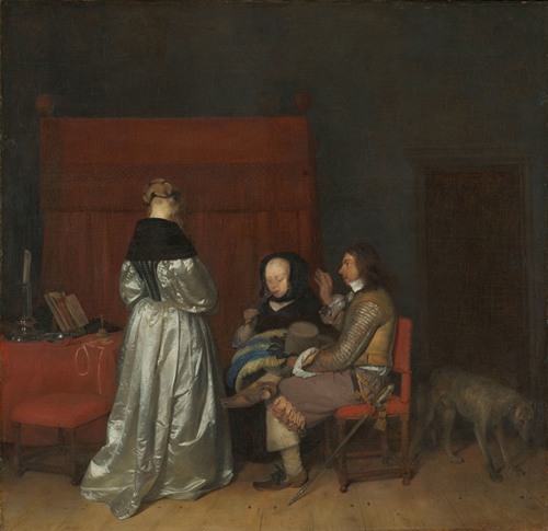 Gallant Conversation, Known as ‘The Paternal Admonition’