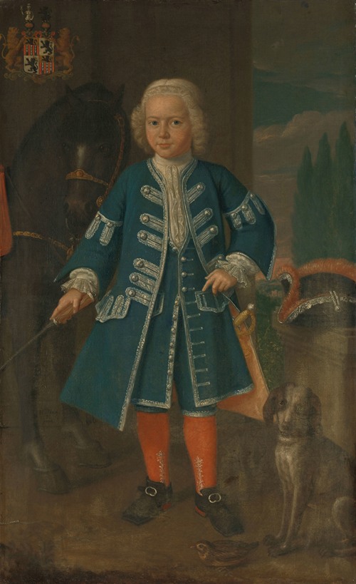 Portrait of Diederik van Hemert, Lord of Babyloniënbroek at six years of age