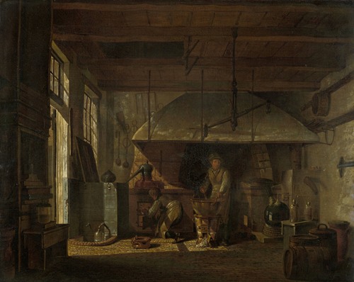 The Distillery of Apothecary A. d’Ailly in the Ramparts of the Zaagmolenpoort, Amsterdam