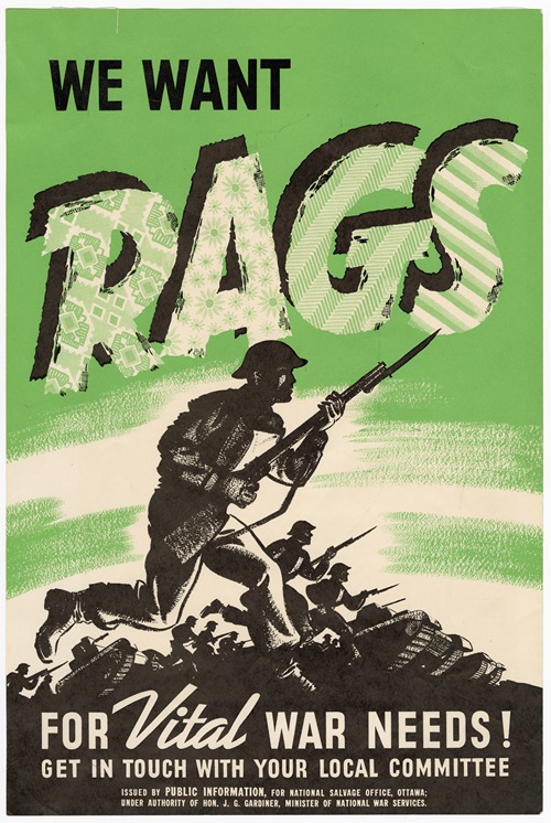 We want RAGS for Vital war needs!