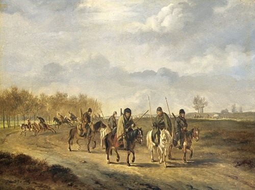 Cossacks on a country Road near Bergen in North Holland, 1813