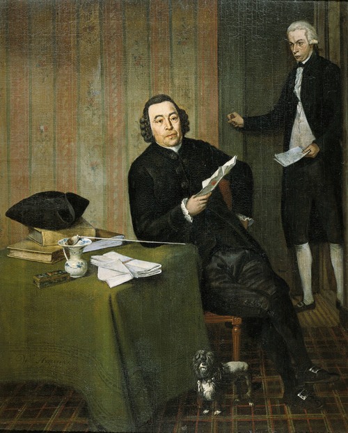 Wernerus Köhne (1725-88), Notary of Haarlem, with his Clerk Jan Bosch