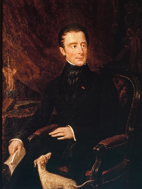 Portrait d’Alphonse de Lamartine (1790-1869), poète et homme politique