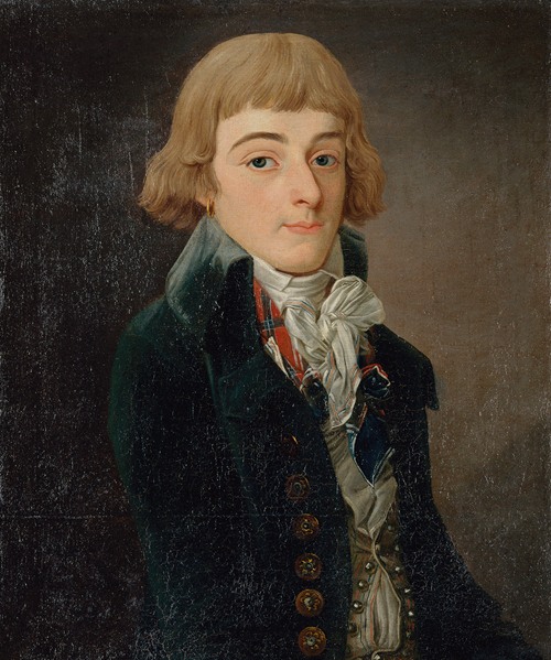 Portrait présumé de Louis-Antoine de Saint-Just (1767-1794), conventionnel.