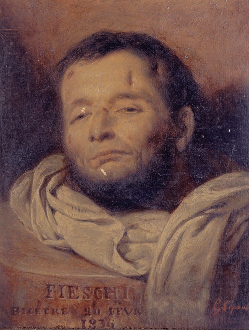 Tête de Giuseppe Fieschi (1790-1836), après son exécution