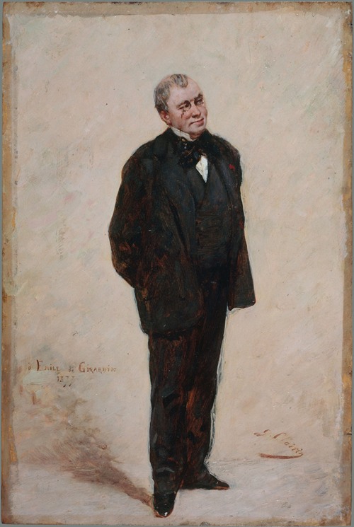 Portrait d’Émile de Girardin (1806-1881), publiciste et homme politique
