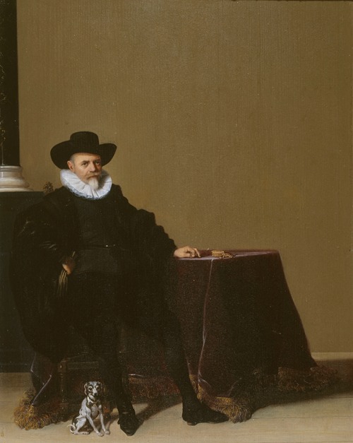 Portrait d’homme en costume de velours noir (1605-1657)