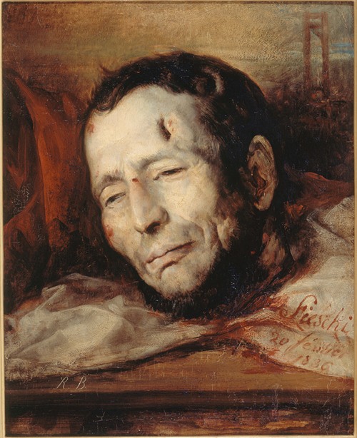 Tête de Giuseppe Fieschi (1790-1836), après son exécution