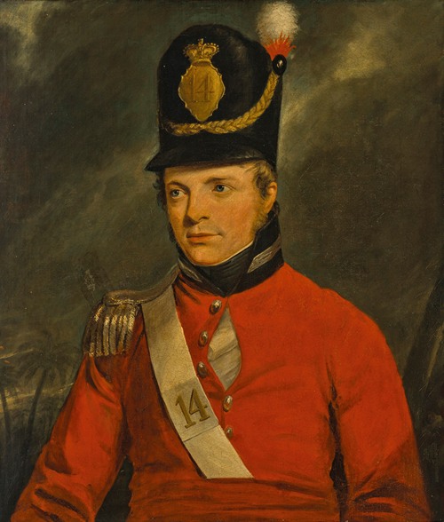 Portrait of a Lieutenant of the 14th Buckinghamshire Regiment of Foot