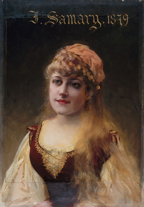 Portrait de Jeanne Samary (1857-1890), sociétaire de la Comédie-Française