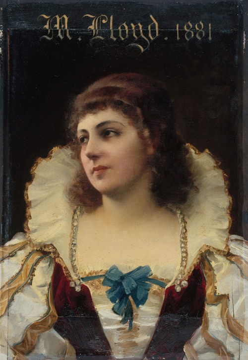 Portrait de Mademoiselle LLoyd (Marie-Emilie Jolly, 1842-1897, dite), sociétaire de la Comédie-Française.