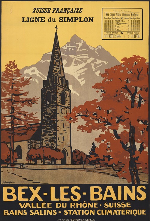Bex-les-Bains. Vallée du Rhône Suisse – Bains salins station climatérique