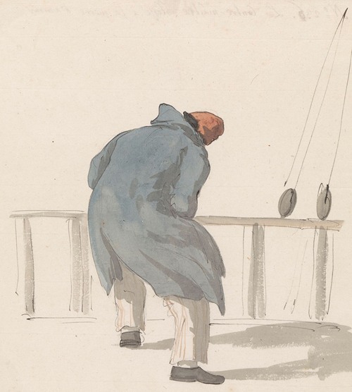 Bootsman aan boord van het schip l’Heureuse Marianne