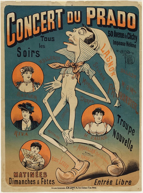 Concert Du Prado 50, Avenue De Clichy Impasse Hélène Tous Les Soirs Lasnon Troupe Nouvelle