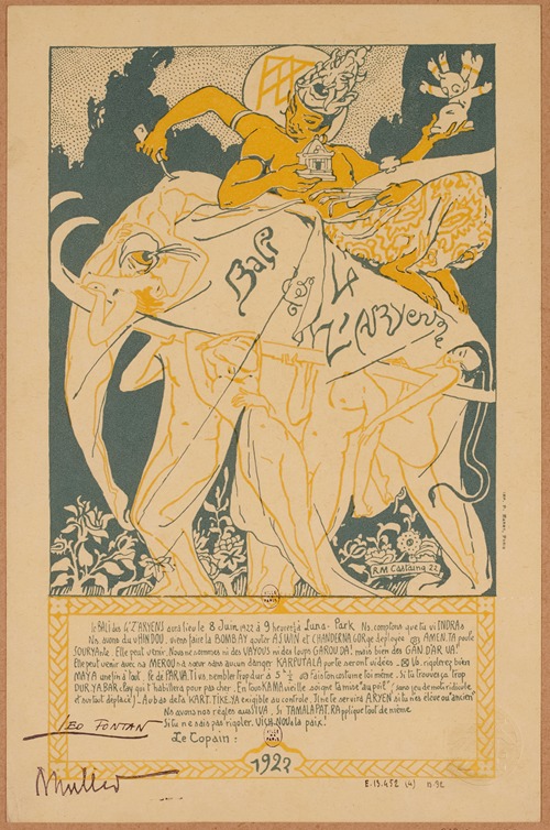 Quat’Z’Arts, 8 Juin 1922 à Luna Park. thème de L’Inde Antique