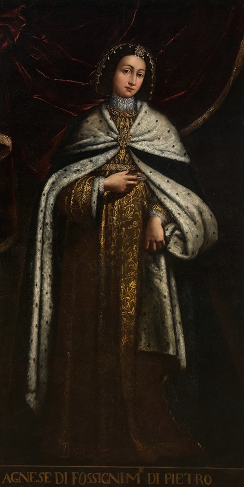 Portait of Agnese, wife of Pietro II