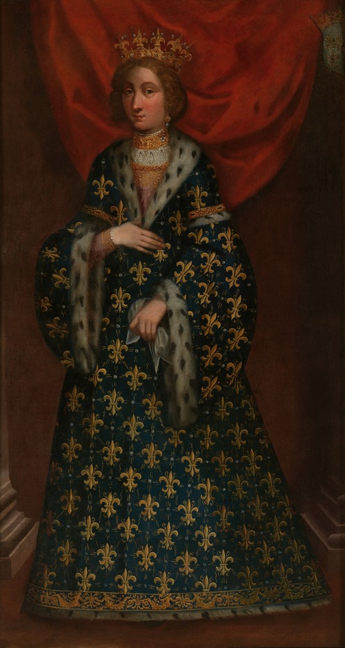 Portait of Bona of Berry, wife of Amedeo VII