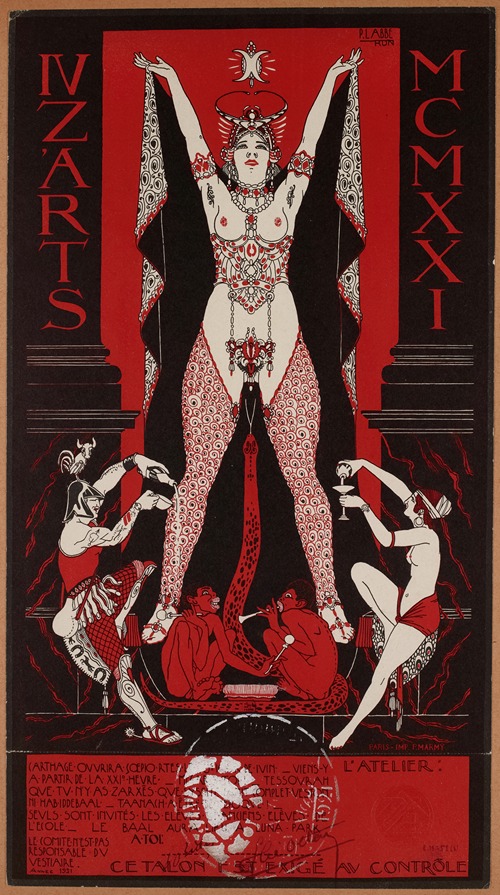 Quat’Z’Arts, 10 Juin 1921 à Luna Park. Thème de Carthage