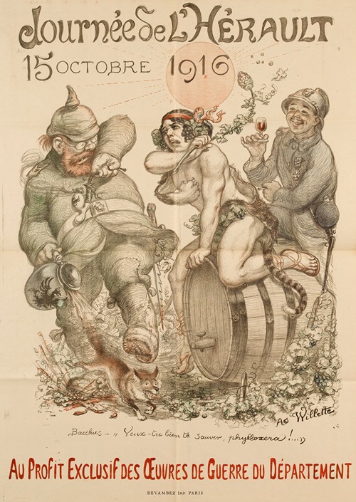 Journée de L’HERAULT 15 OCTOBRE 1916 AU PROFIT EXCLUSIF DES ŒUVRES DE GUERRE DU DEPARTEMENT.