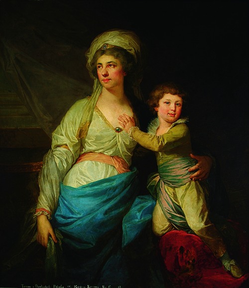 Portrait of Teresa Potocka née Ossolińska with uncle Alfred