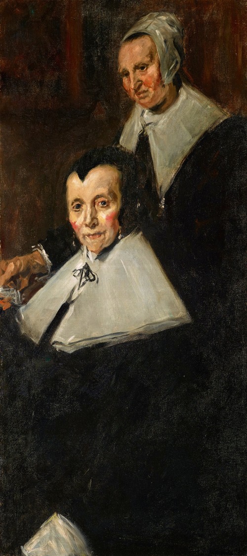 Detail of Two Figures from ‘The Regentesses of the Old Men’s Almshouse, Haarlem,’ after Frans Hals